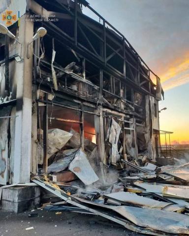 Kyiv region March 12 with. Gogol, Brovary district, was hit by a missile strike