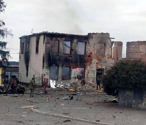 In the evening of March 6, the cities of Korosten, Malyn, and Ovruch were destroyed by bombing
