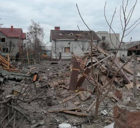In the evening of March 6, the cities of Korosten, Malyn, and Ovruch were destroyed by bombing