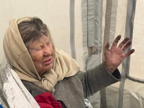 The consequences of the artillery fire at a high-rise building in Obolon in Kyiv