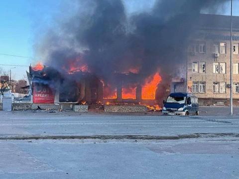 Seven people were killed and five were injured in an airstrike on Makarov