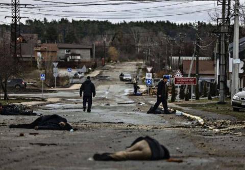 British Foreign Secretary Liz Trass reacted to the horrific photos of tortured Ukrainians