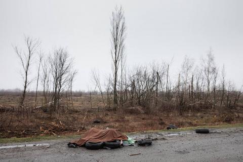 British Foreign Secretary Liz Trass reacted to the horrific photos of tortured Ukrainians