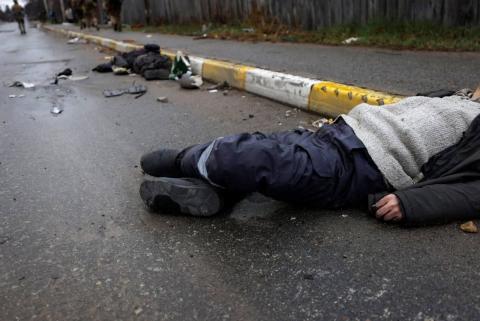 British Foreign Secretary Liz Trass reacted to the horrific photos of tortured Ukrainians