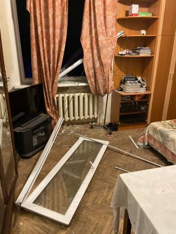 In Kyiv, a residential building was partially destroyed as a result of enemy shelling