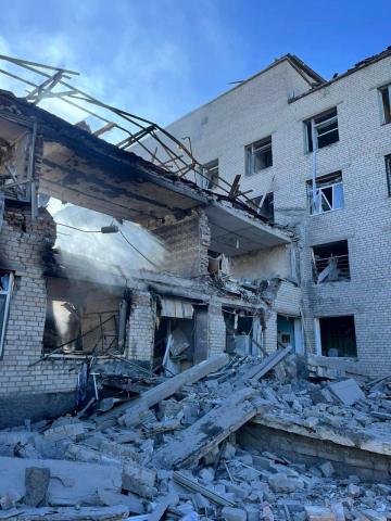 In Kramatorsk, the occupiers destroyed the building of a psychiatric hospital