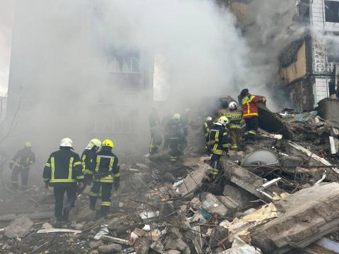 Missile attack on Uman: at the point of hitting a high-rise building