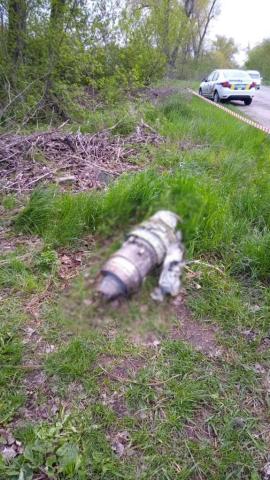 In the city of Ukrainka, Kyiv region, fragments of a Russian rocket hit a high-rise building