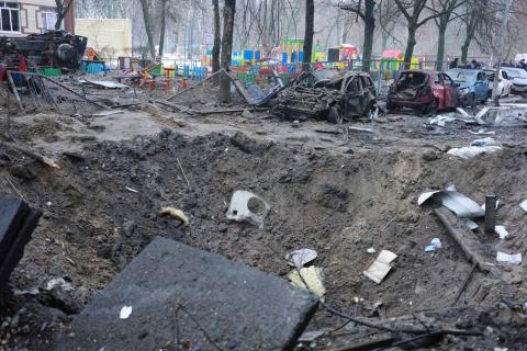 Kyiv. Tonight, the Rashists launched a massive rocket attack on the capital