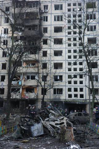 Kyiv. Tonight, the Rashists launched a massive rocket attack on the capital