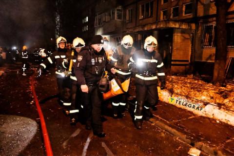 Kyiv. Tonight, the Rashists launched a massive rocket attack on the capital