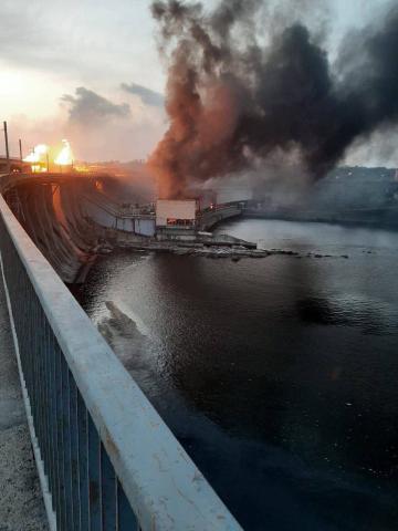 Consequences of the attack on the Dnipro HPP