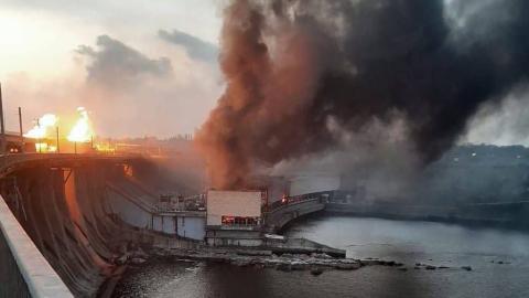 Consequences of the attack on the Dnipro HPP