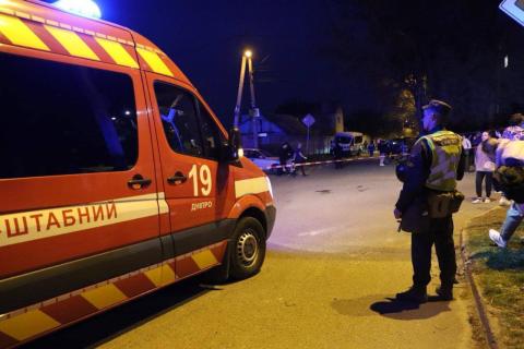 Dnipro As a result of the russian rocket attack, 13 people were injured, including 5 children