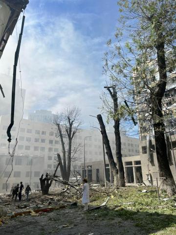 Russian terrorists have once again massively attacked Ukraine with missiles