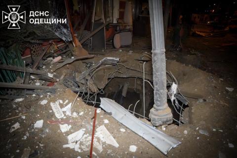 Odesa: Russian Strike Hits City Center, Injuring Two and Damaging Hotel