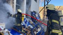 In the Obolonskyi district of Kyiv, as a result of enemy shelling, a truck and two buildings were engaged