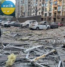 Search and rescue operations are underway in a residential building in the Shevchenkivskyi district where the rocket hit