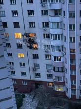 In the city of Ukrainka, Kyiv region, fragments of a Russian rocket hit a high-rise building