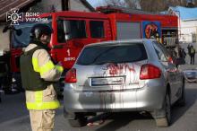 Dnipro As a result of the russian rocket attack, 13 people were injured, including 5 children